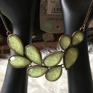 World Market Goldtone and Stones Necklaces NWT #10